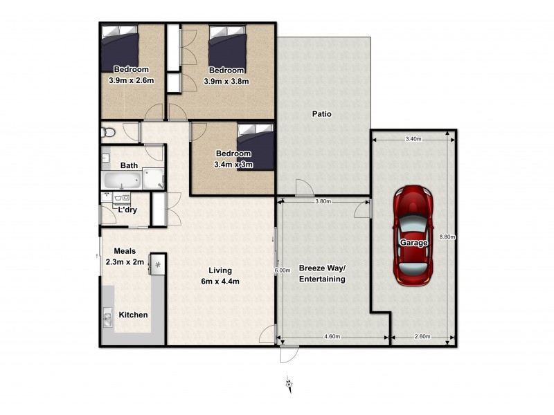 13 Sandpiper Street, Wellington Point QLD 4160 Floorplan