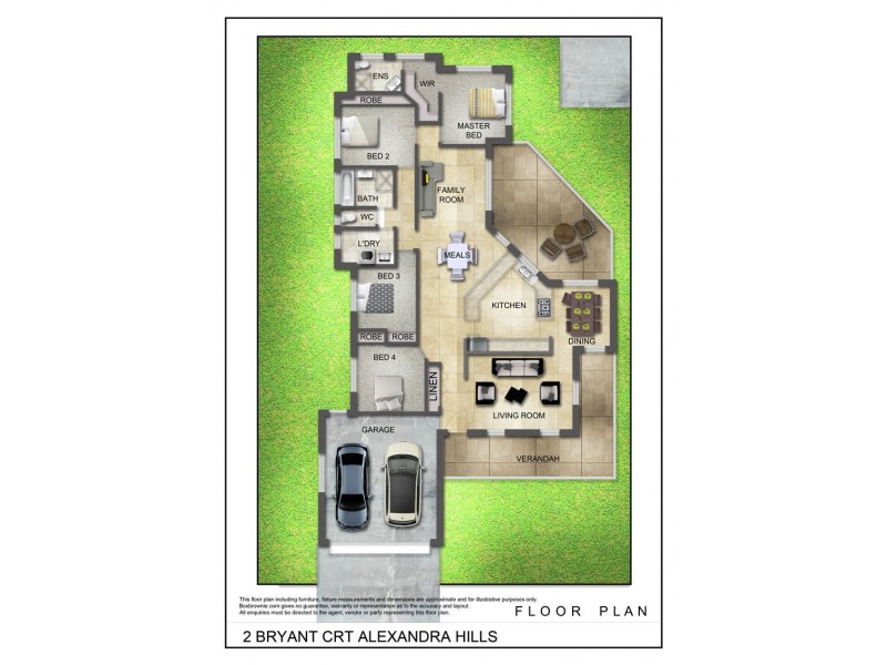 2 BRYANT COURT, Alexandra Hills QLD 4161 Floorplan