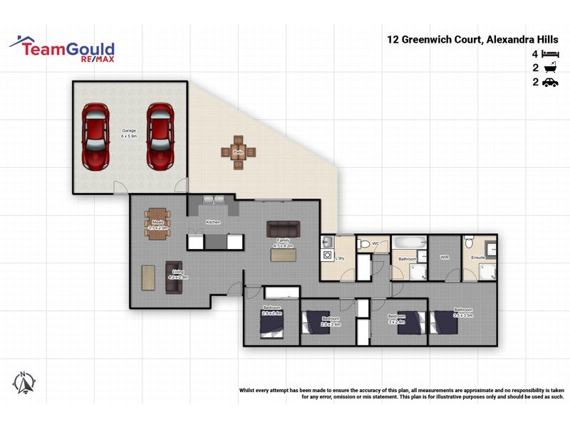 12 Greenwich Court, Alexandra Hills QLD 4161 Floorplan