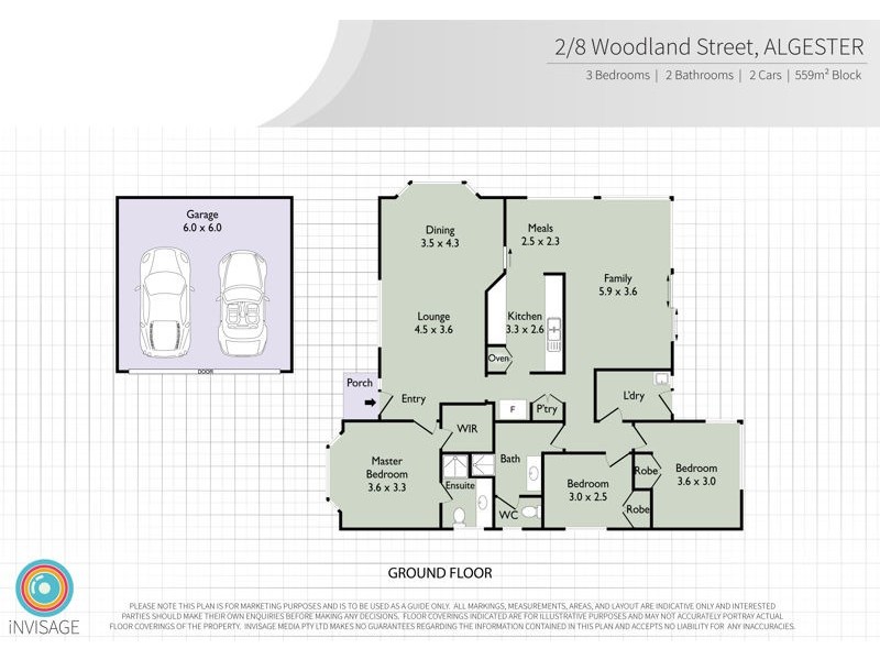 2/8 Woodland Street, Algester QLD 4115 Floorplan