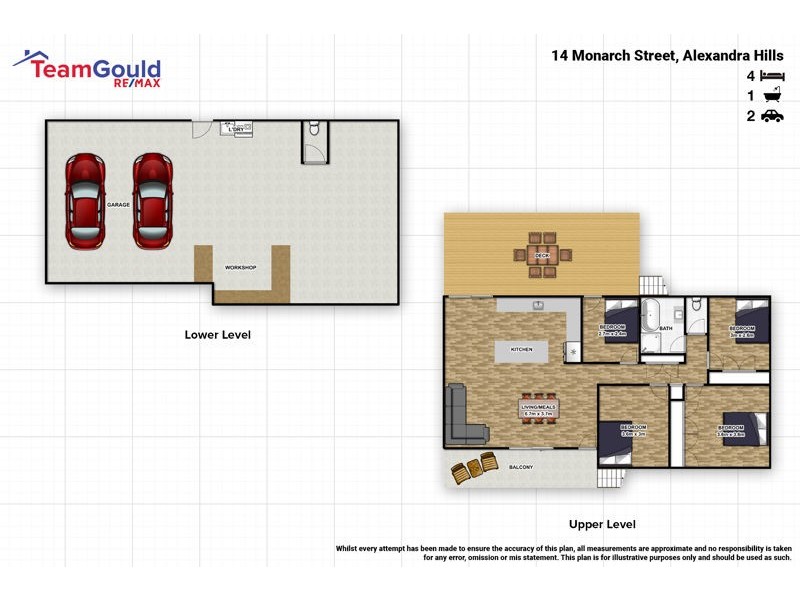 14 Monarch St, Alexandra Hills QLD 4161 Floorplan