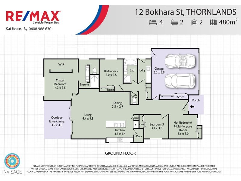 12 Bokhara Street, Thornlands QLD 4164 Floorplan
