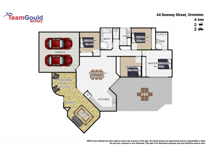44 Downey Street, Ormiston QLD 4160 Floorplan