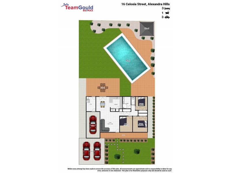 16 Celosia Street, Alexandra Hills QLD 4161 Floorplan