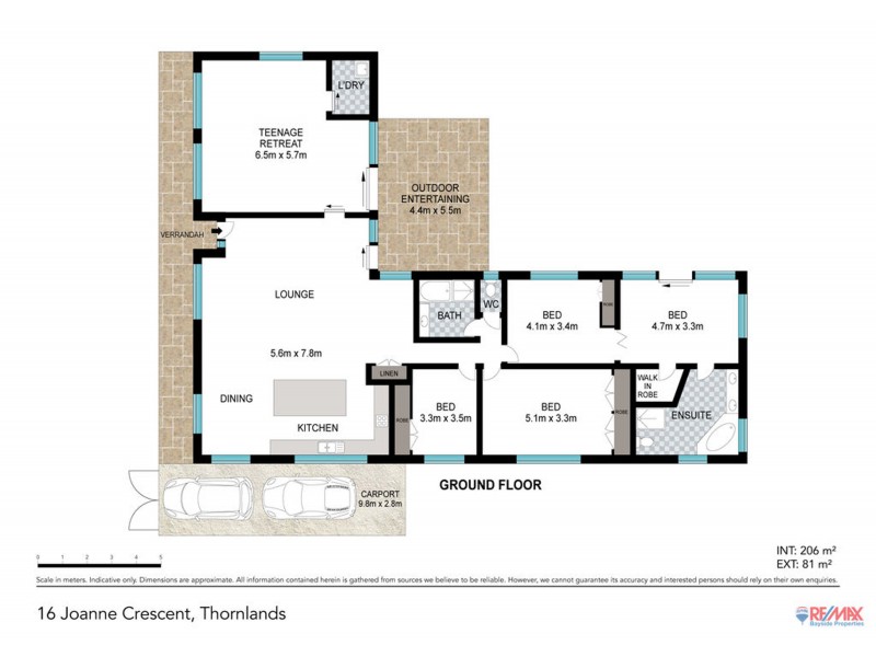 16 Joanne Crescent, Thornlands QLD 4164 Floorplan