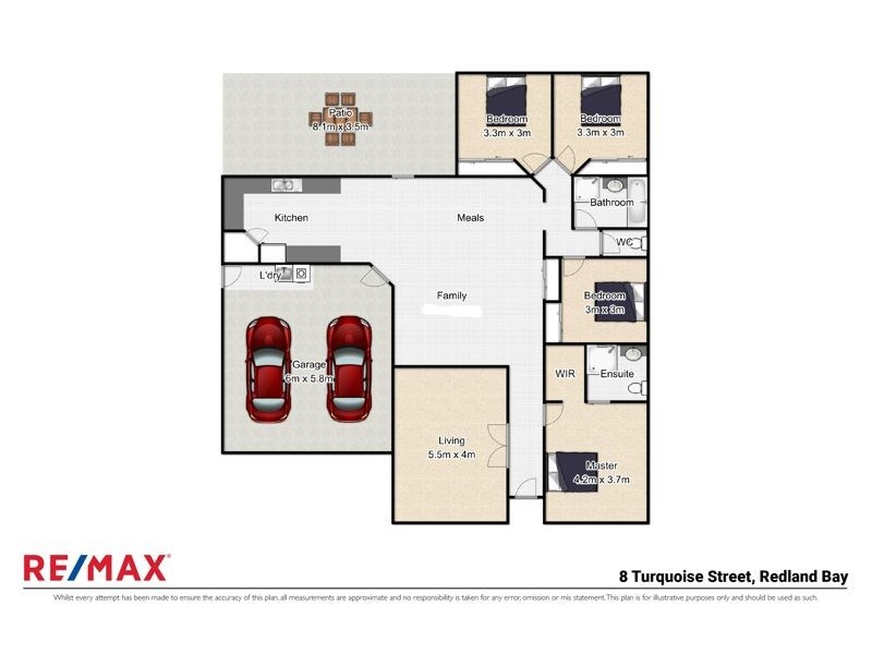 8 Turquoise Street, Redland Bay QLD 4165 Floorplan