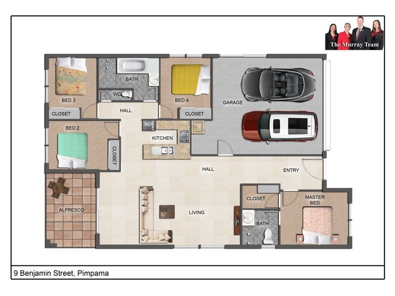 9 Benjamin St, Pimpama QLD 4209 Floorplan