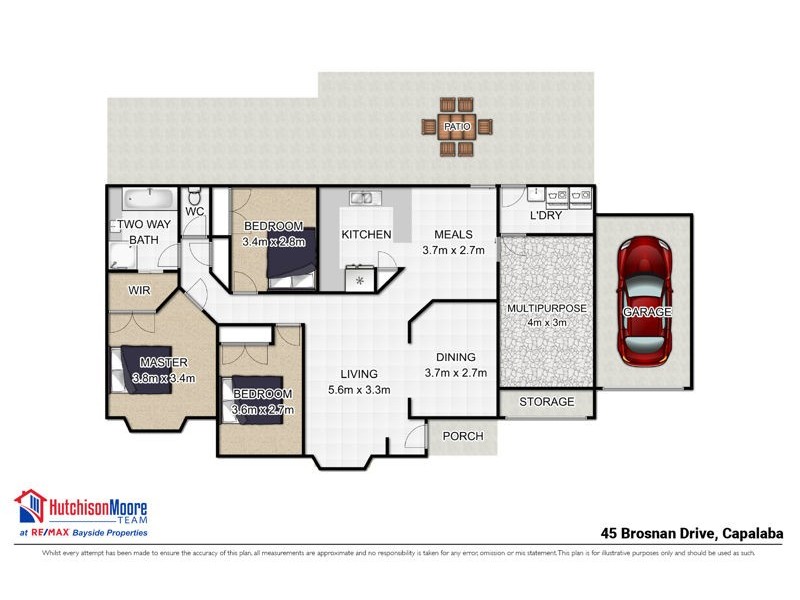 45 Brosnan Drive, Capalaba QLD 4157 Floorplan