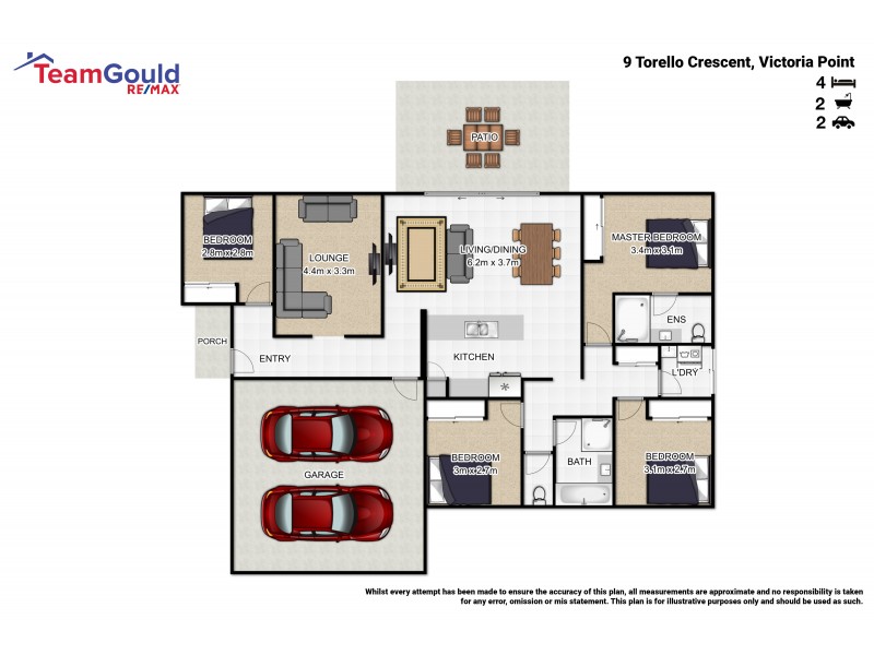 9 Torello Crescent, Victoria Point QLD 4165 Floorplan
