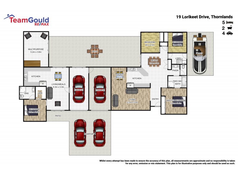 19 Lorikeet Dr, Thornlands QLD 4164 Floorplan