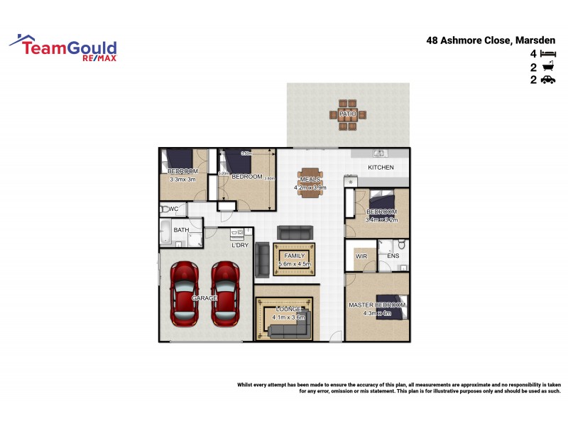 48 Ashmore Cl, Marsden QLD 4132 Floorplan