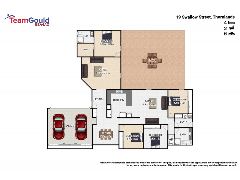 19 Swallow St, Thornlands QLD 4164 Floorplan