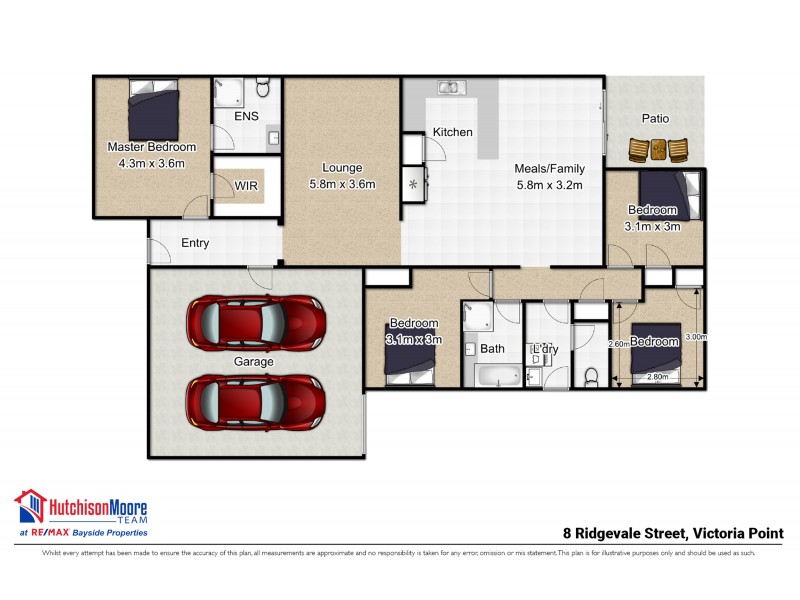 8 Ridgevale Street, Victoria Point QLD 4165 Floorplan