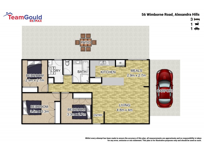 56 Wimborne Road, Alexandra Hills QLD 4161 Floorplan