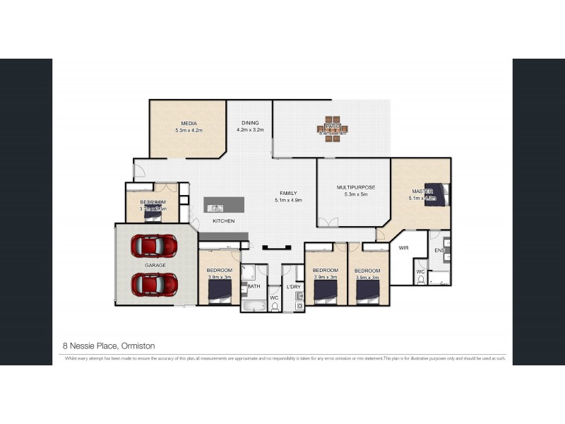 8 Nessie Place, Ormiston QLD 4160 Floorplan