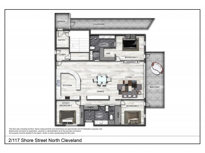 2/117 Shore Street North, Cleveland QLD 4163 Floorplan