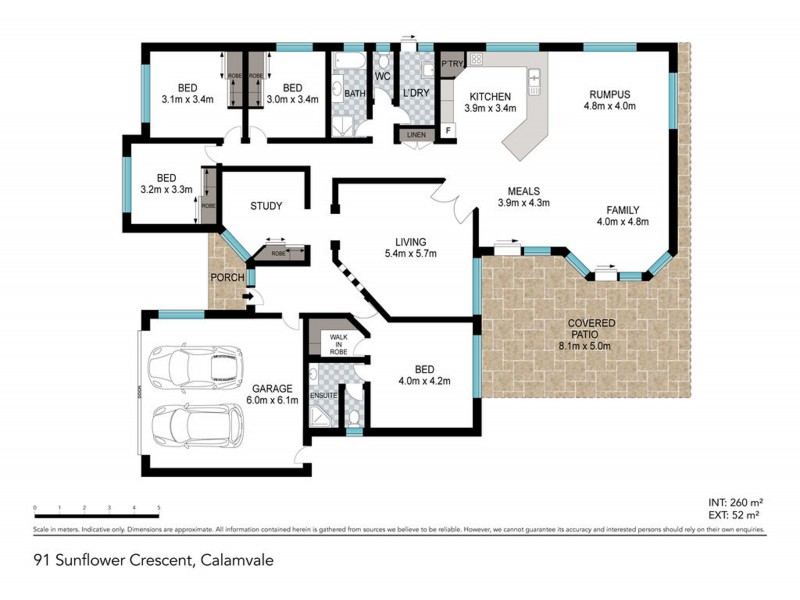 91 Sunflower Crescent, Calamvale QLD 4116 Floorplan