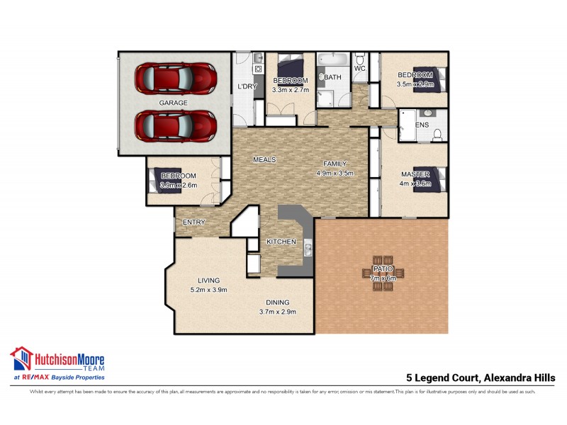 5 Legend Court, Alexandra Hills QLD 4161 Floorplan
