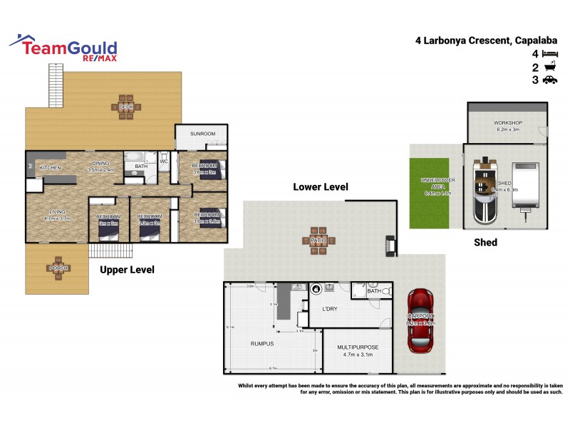 4 Larbonya Cres, Capalaba QLD 4157 Floorplan