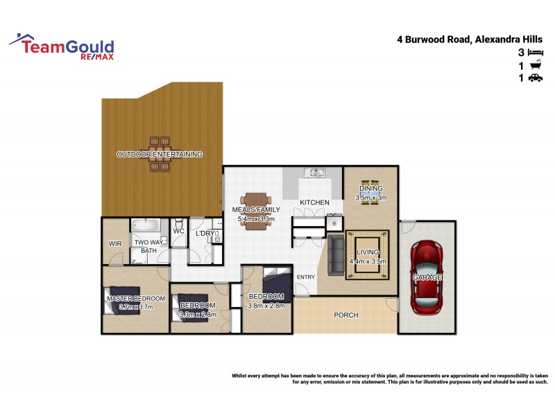 4 Burwood Road, Alexandra Hills QLD 4161 Floorplan