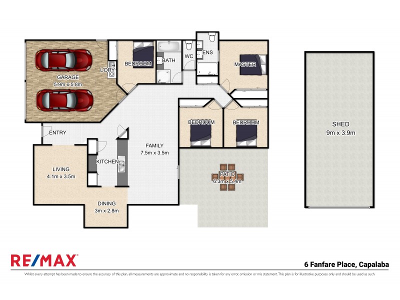6 Fanfare Place, Capalaba QLD 4157 Floorplan