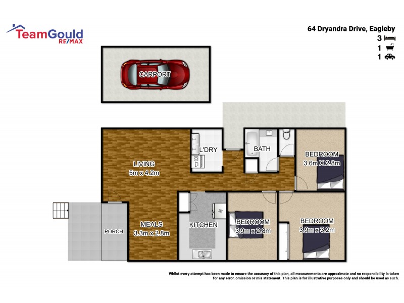 64 Dryandra Drive, Eagleby QLD 4207 Floorplan
