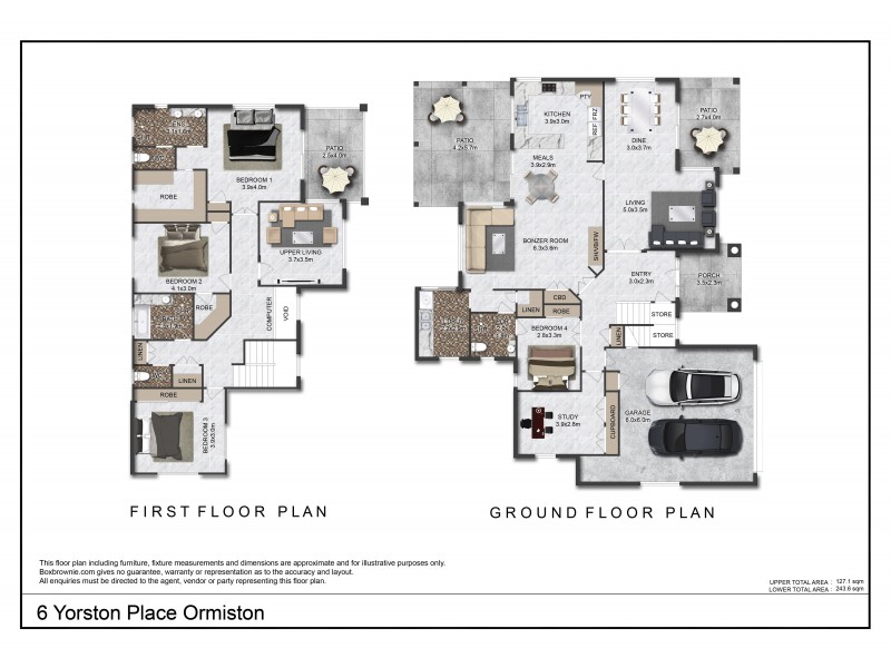 6 Yorston Place, Ormiston QLD 4160 Floorplan