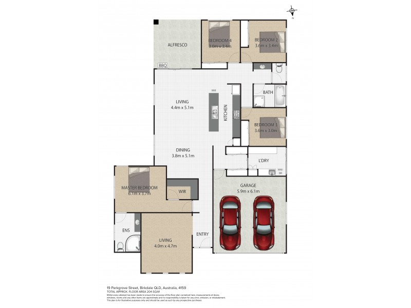 19 Parkgrove St, Birkdale QLD 4159 Floorplan