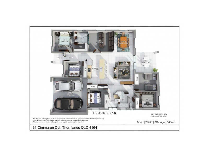 31 Cimmaron Circuit, Thornlands QLD 4164 Floorplan