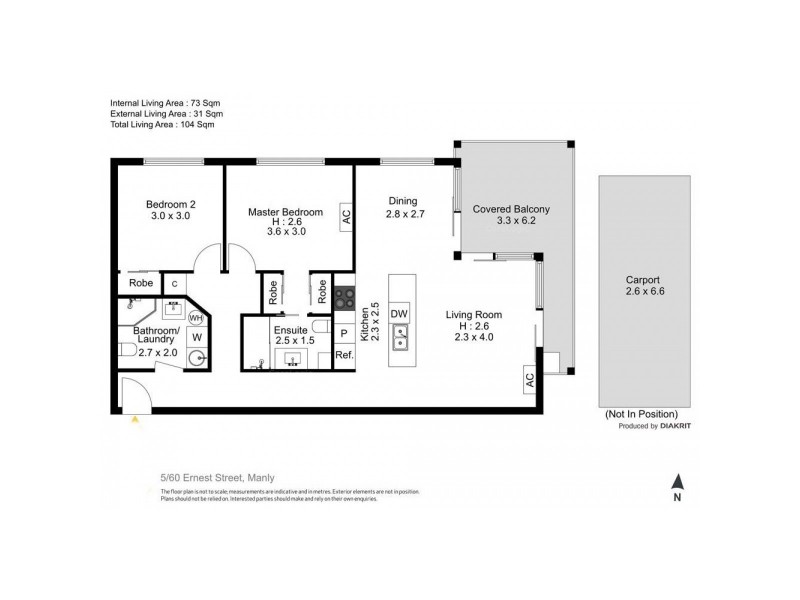 5/60 Ernest Street, Manly QLD 4179 Floorplan