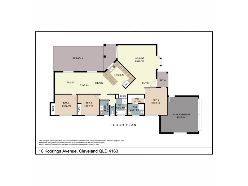 16 Kooringa Avenue, Cleveland QLD 4163 Floorplan