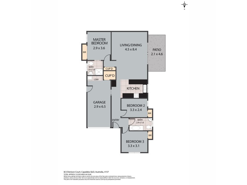 8/2 Denison Court, Capalaba QLD 4157 Floorplan