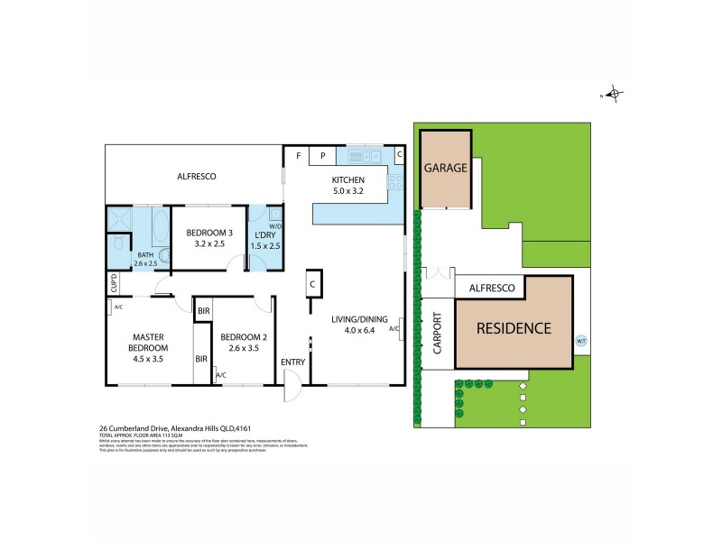 26 Cumberland Drive, Alexandra Hills QLD 4161 Floorplan