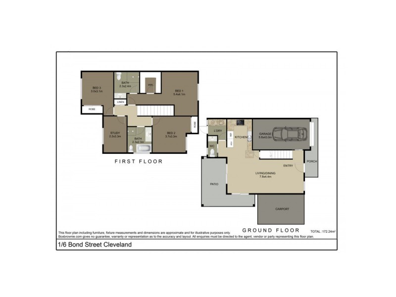 1/6 Bond Street, Cleveland QLD 4163 Floorplan