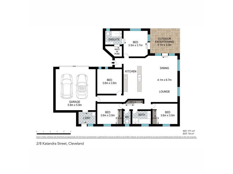 2/8 Katandra Court, Cleveland QLD 4163 Floorplan