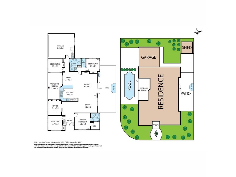 2 Normanby Street, Alexandra Hills QLD 4161 Floorplan