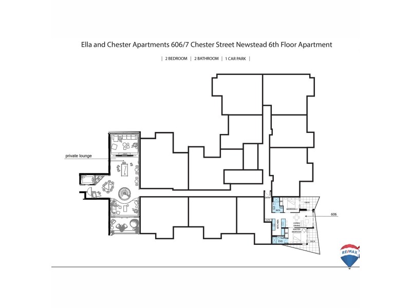 Unit 606/7 Chester Street, Newstead QLD 4006 Floorplan