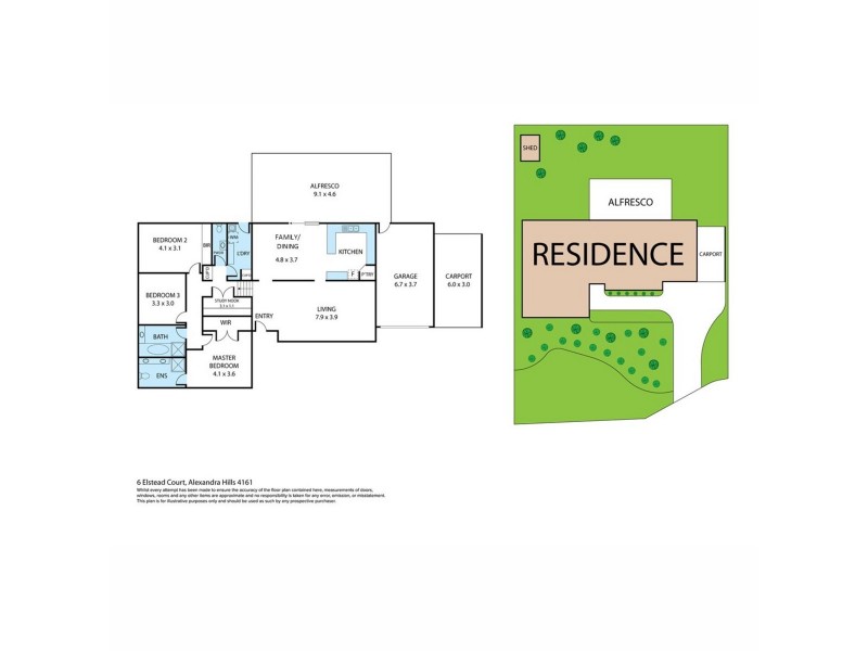 6 Elstead Court, Alexandra Hills QLD 4161 Floorplan