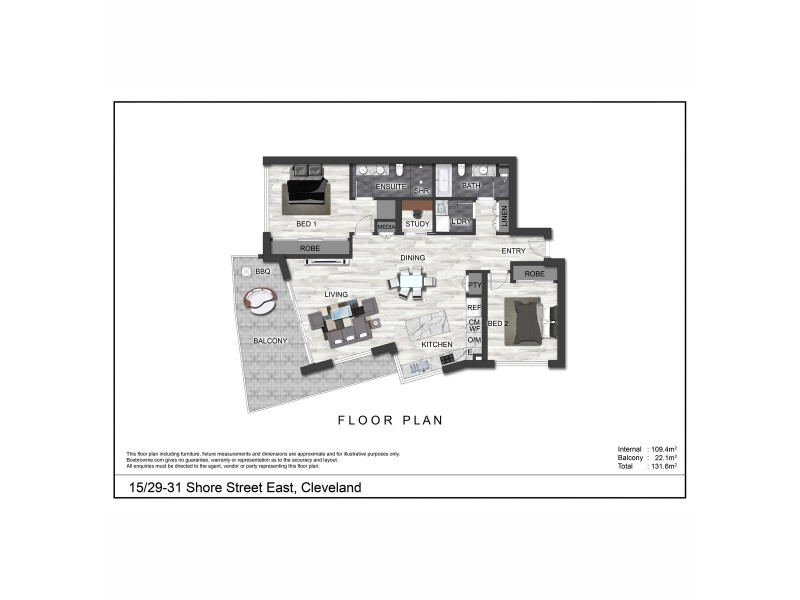 15/29-31 Shore Street East, Cleveland QLD 4163 Floorplan