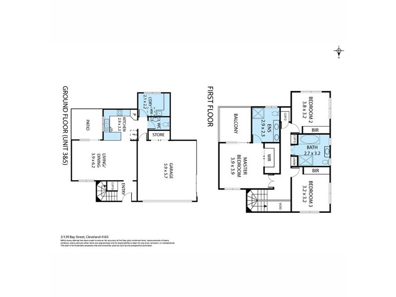 3/139 Bay Street, Cleveland QLD 4163 Floorplan