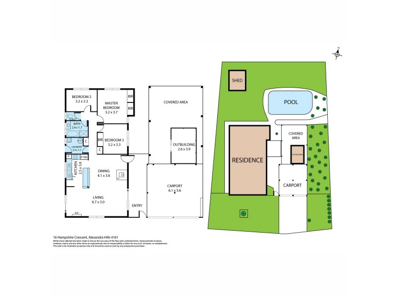 16 Hampshire Crescent, Alexandra Hills QLD 4161 Floorplan