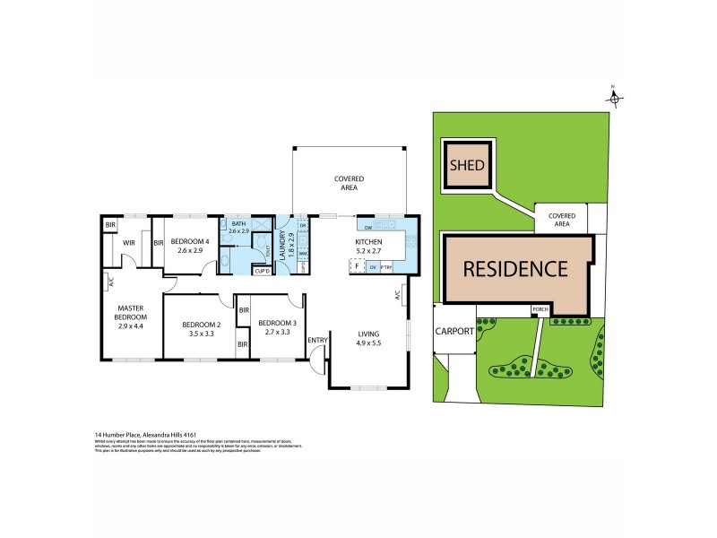 14 Humber Place, Alexandra Hills QLD 4161 Floorplan