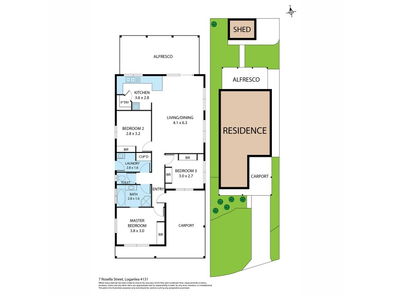 7 Rosella Street, Loganlea QLD 4131 Floorplan