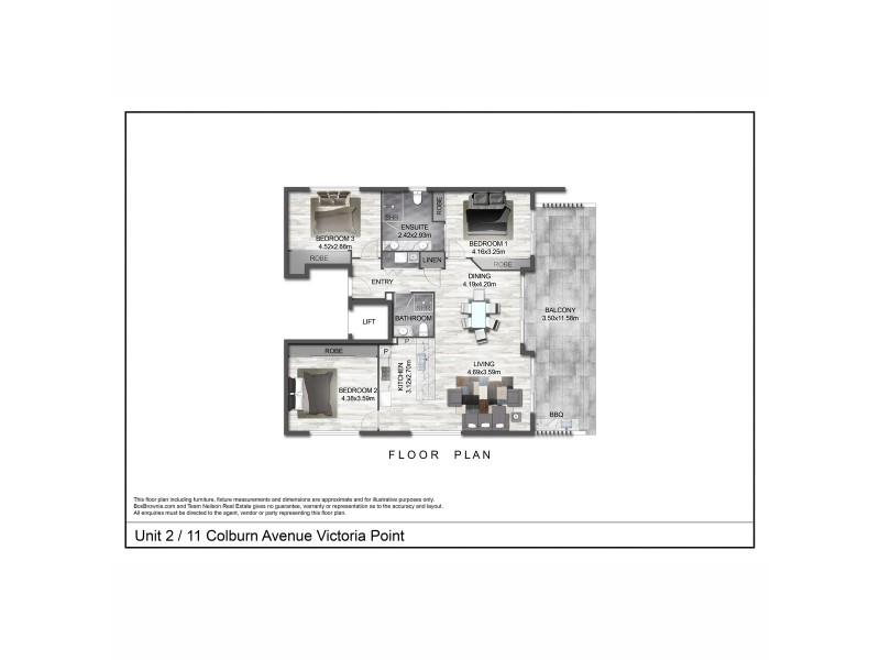 2/11 Colburn Avenue, Victoria Point QLD 4165 Floorplan