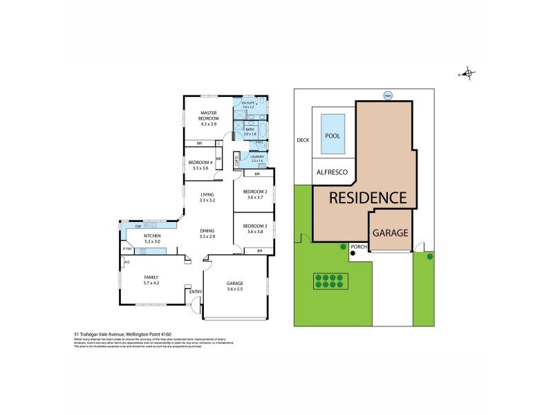 51 Trafalgar Vale Avenue, Wellington Point QLD 4160 Floorplan