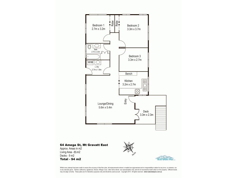 64 Amega Street, Mount Gravatt East QLD 4122 Floorplan