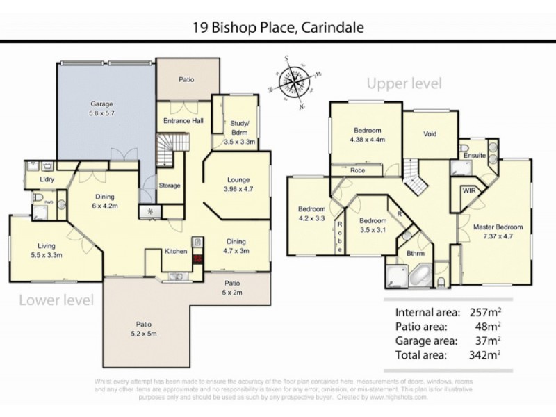 19 Bishop Place, Carindale QLD 4152 Floorplan
