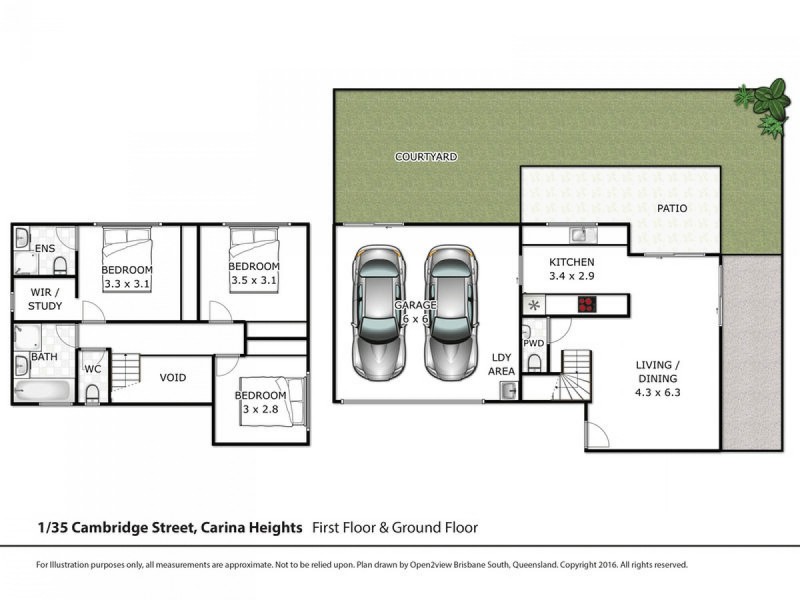 1/35 Cambridge Street, Carina Heights QLD 4152 Floorplan