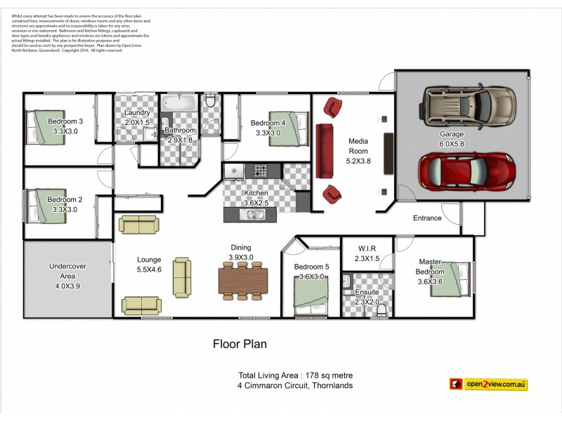 4 Cimmaron Circuit, Thornlands QLD 4164 Floorplan