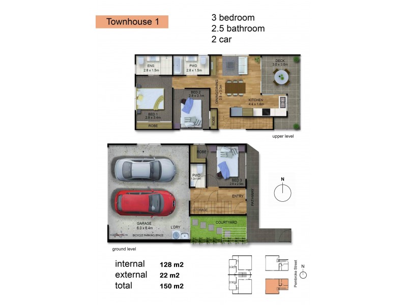 1/62 Pembroke Street, Carina QLD 4152 Floorplan